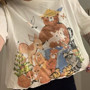 chopped bear and forest shirt